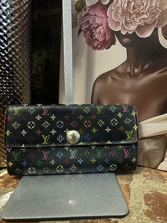 Louis Vuitton Handbags - Louis Vuitton Takashi Murakami Monogram Multicolore Sarah Wallet in
